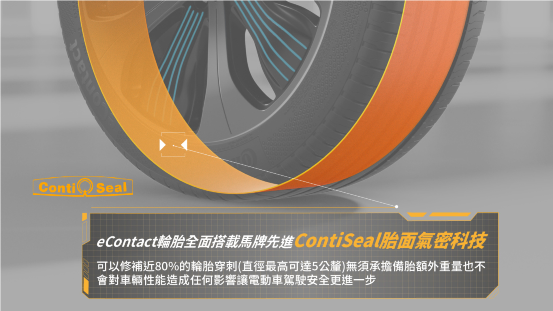 SMALL_新聞圖三　eContact 全面搭載馬牌輪胎ContiSeal 胎面氣密科技 安全更進一步